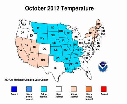 NOAA October 2012 State