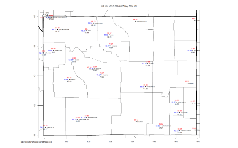 USHCN v2.5.0.20140627 May 2014 WY