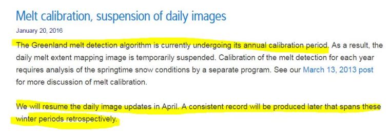 Greenland calbration